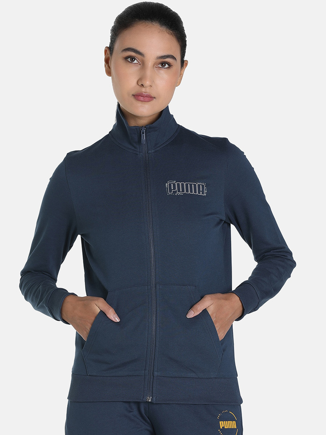 Buy Puma Women Outdoor Graphic Regular Fit Sporty Jacket Jackets for