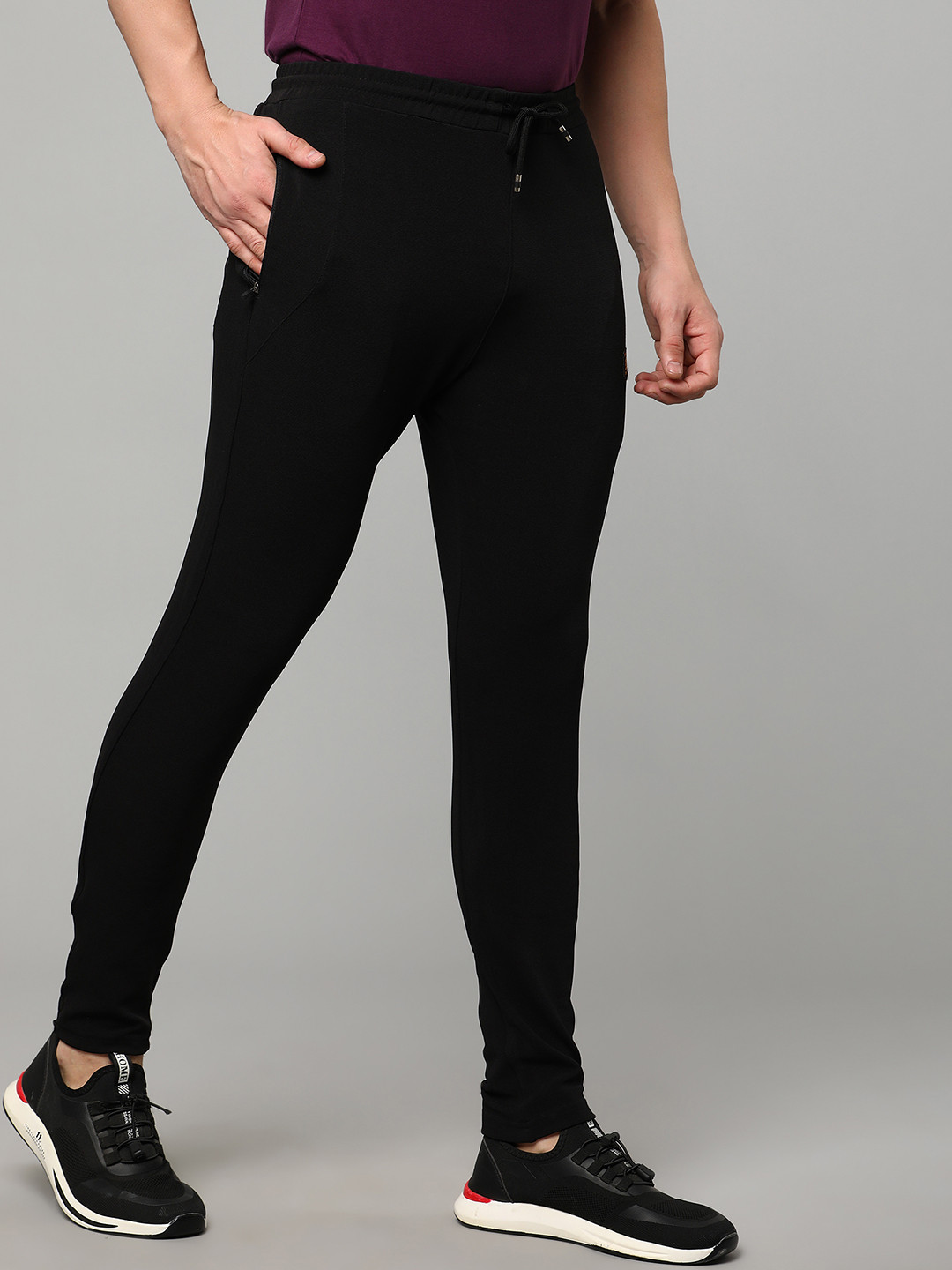 Buy VeBNoR Men Black Solid Dry Fit Track Pants Track Pants for Men