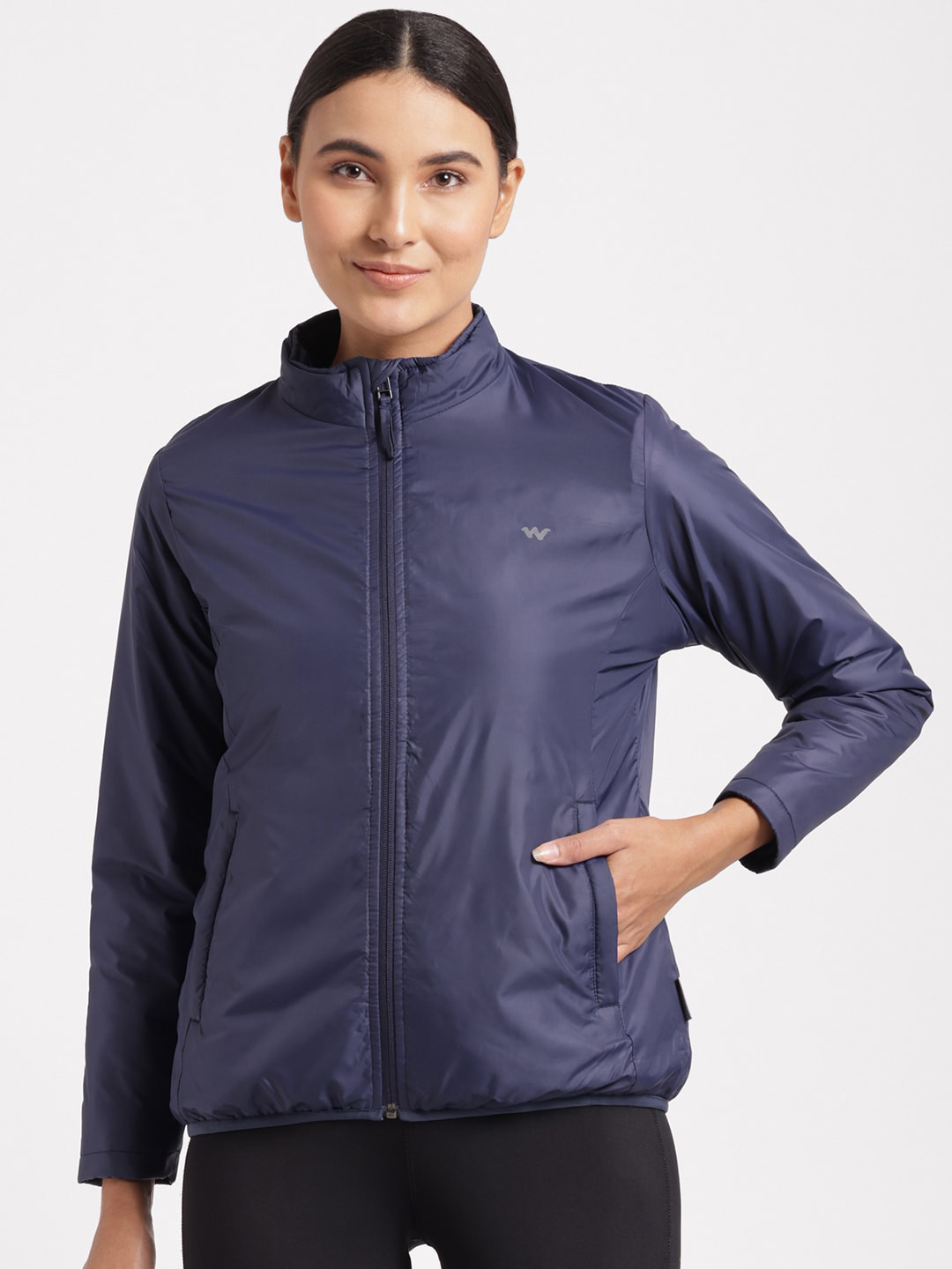 Buy Wildcraft Women Navy Blue Water Resistant Running Sporty Jacket