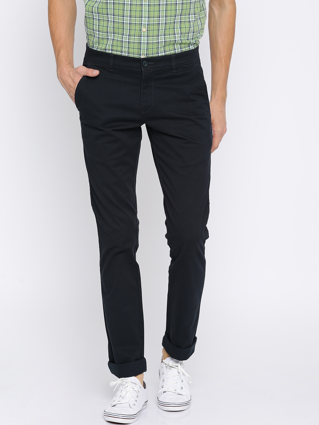 navy blue chinos