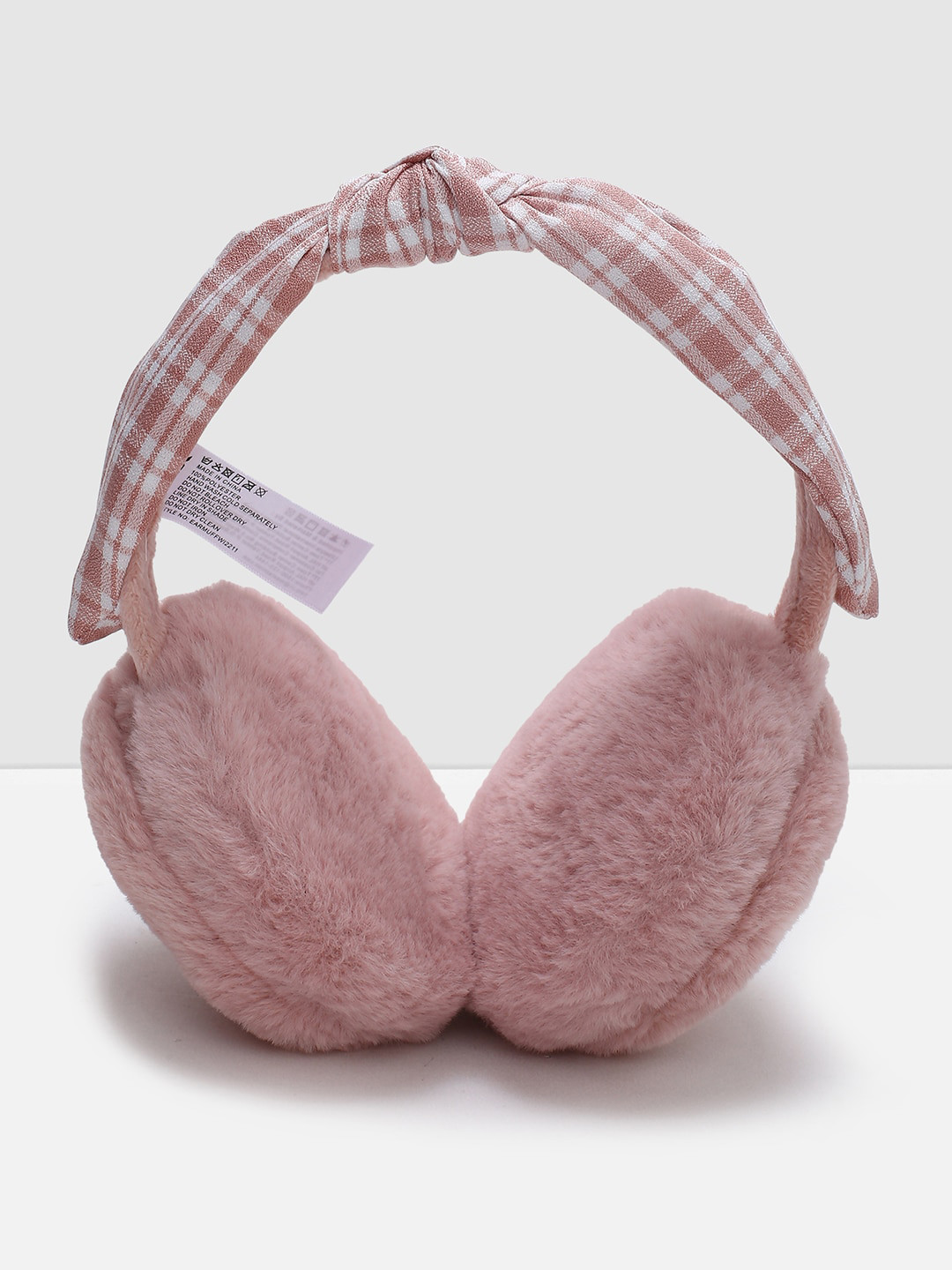Buy Max Women Pink Furry Ear Muffs Mufflers for Women 20689804 Myntra