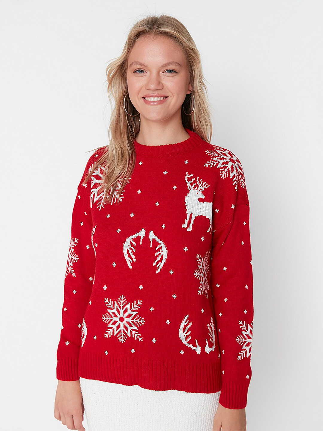 Buy Trendyol Women Quirky Printed Pullover Sweaters for Women