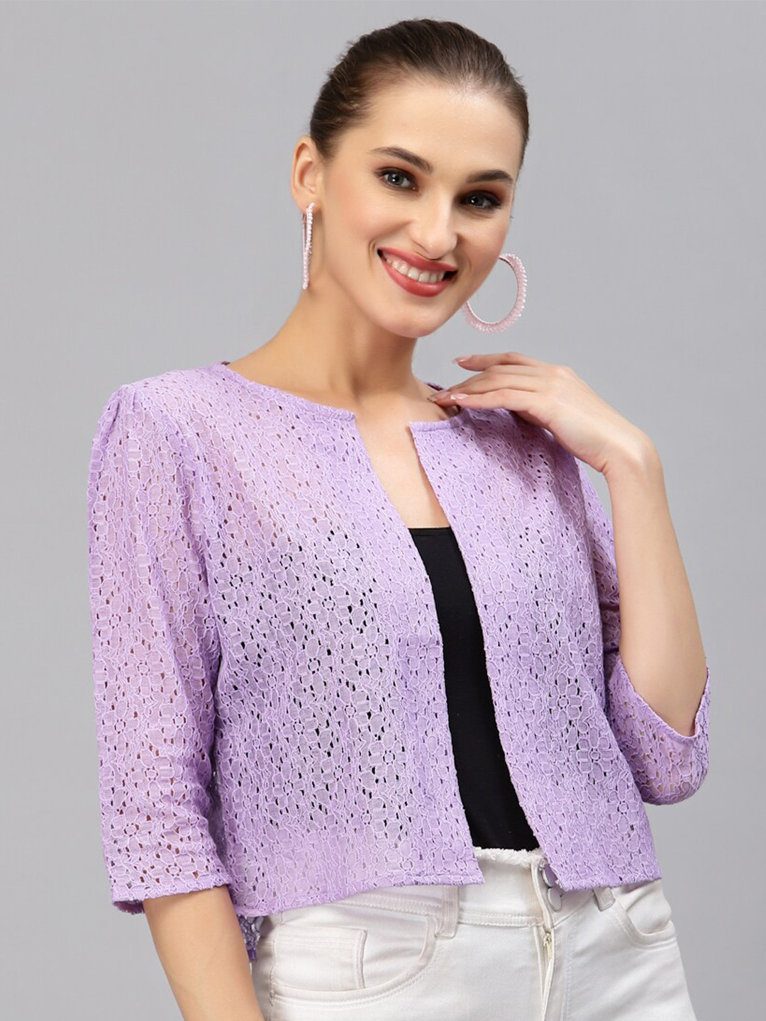 Buy Style Quotient Women Purple Shrug Shrug for Women 20694226 Myntra