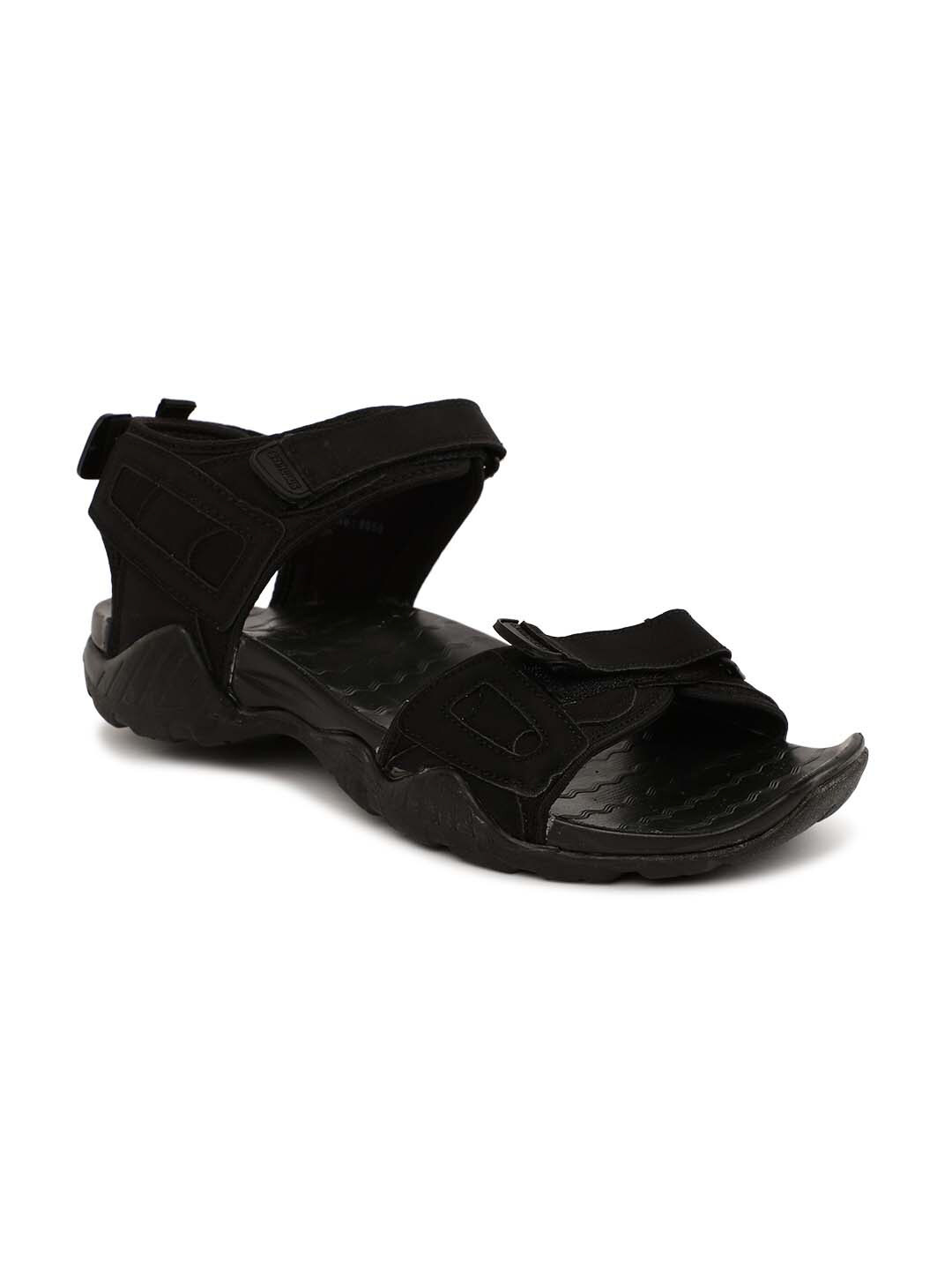 paragon max men's black sandals