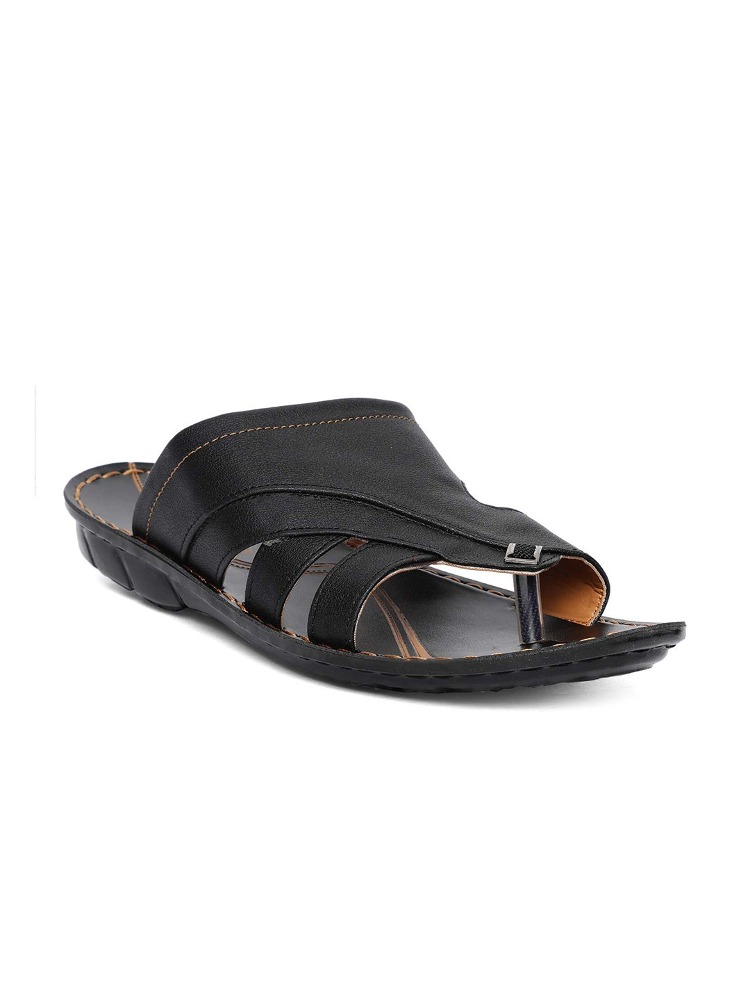 paragon max men's black sandals