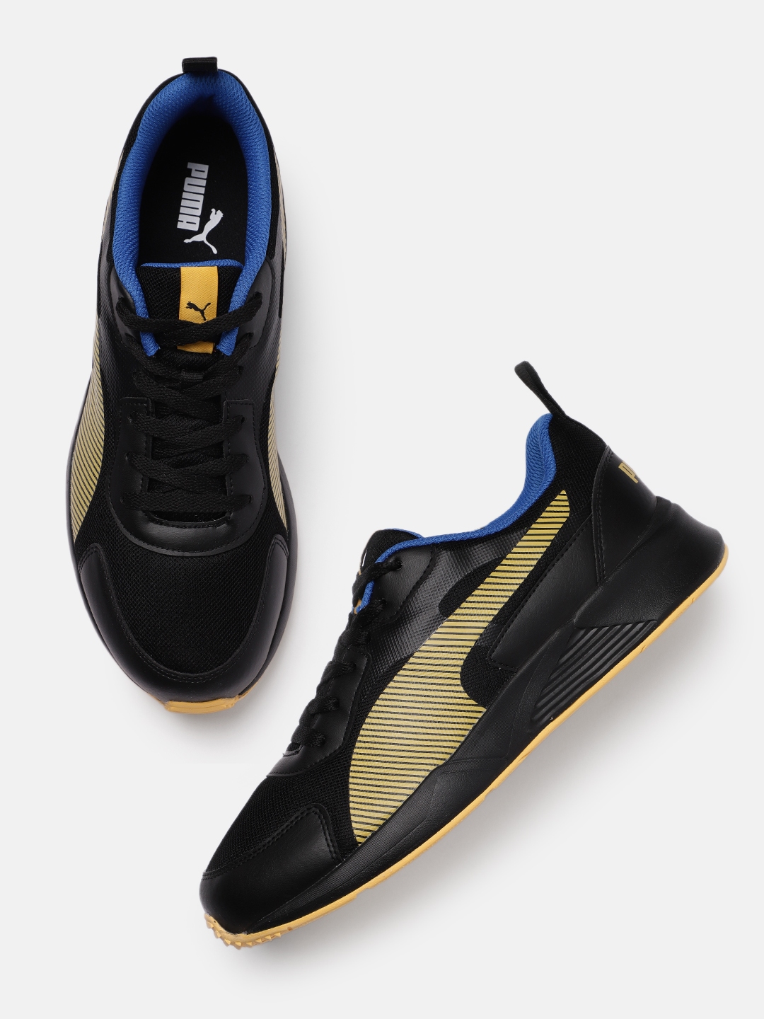 Buy Puma Men Black Solid C Block Sneakers - Casual Shoes for Men ...