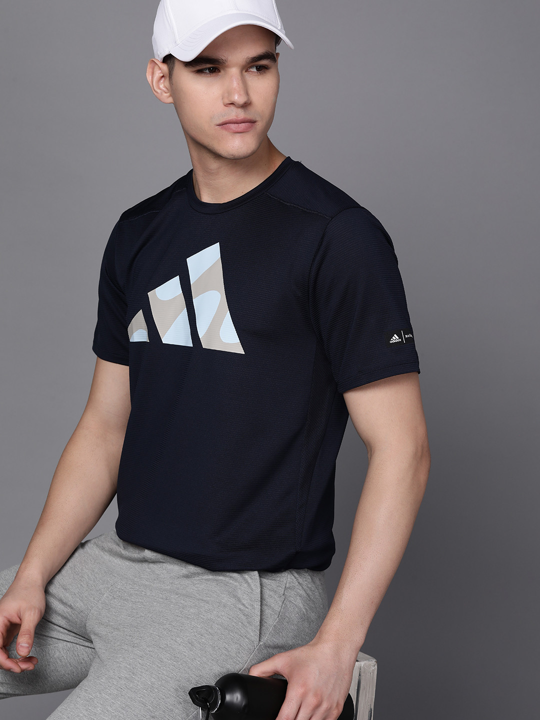 Buy ADIDAS X Marimekko Designed Brand Logo Printed Slim Fit Training T