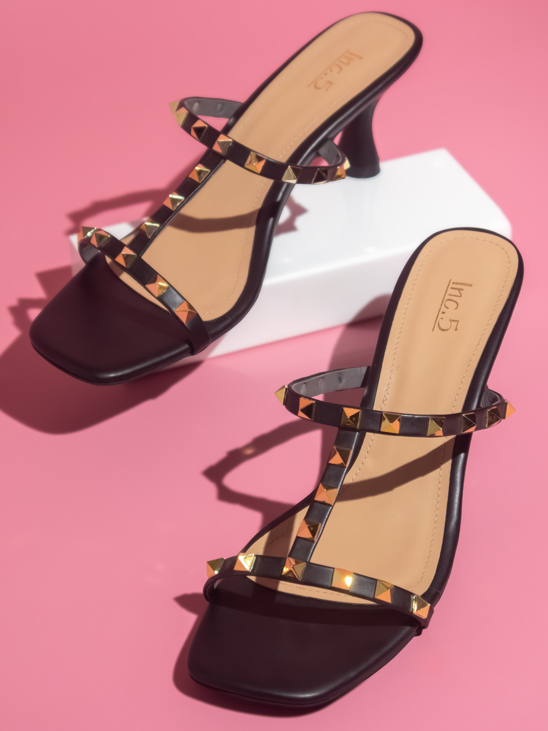 embellished kitten heels