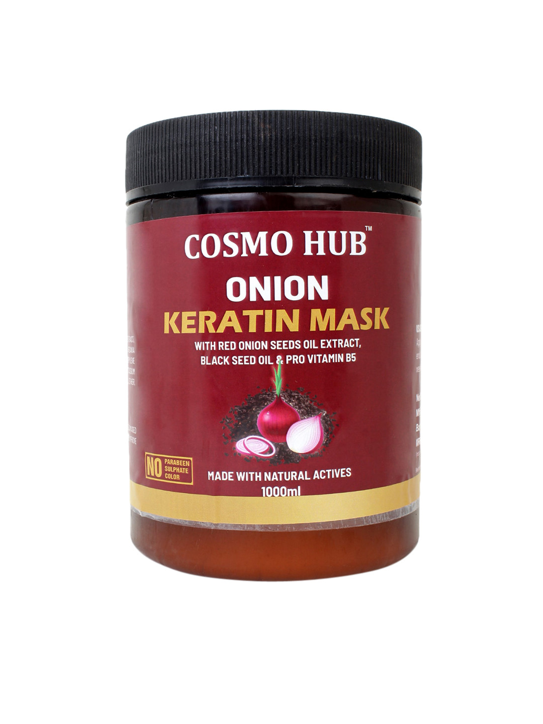 Buy COSMO HUB Maroon Onion Keratin Hair Mask 1000ml Hair Cream And