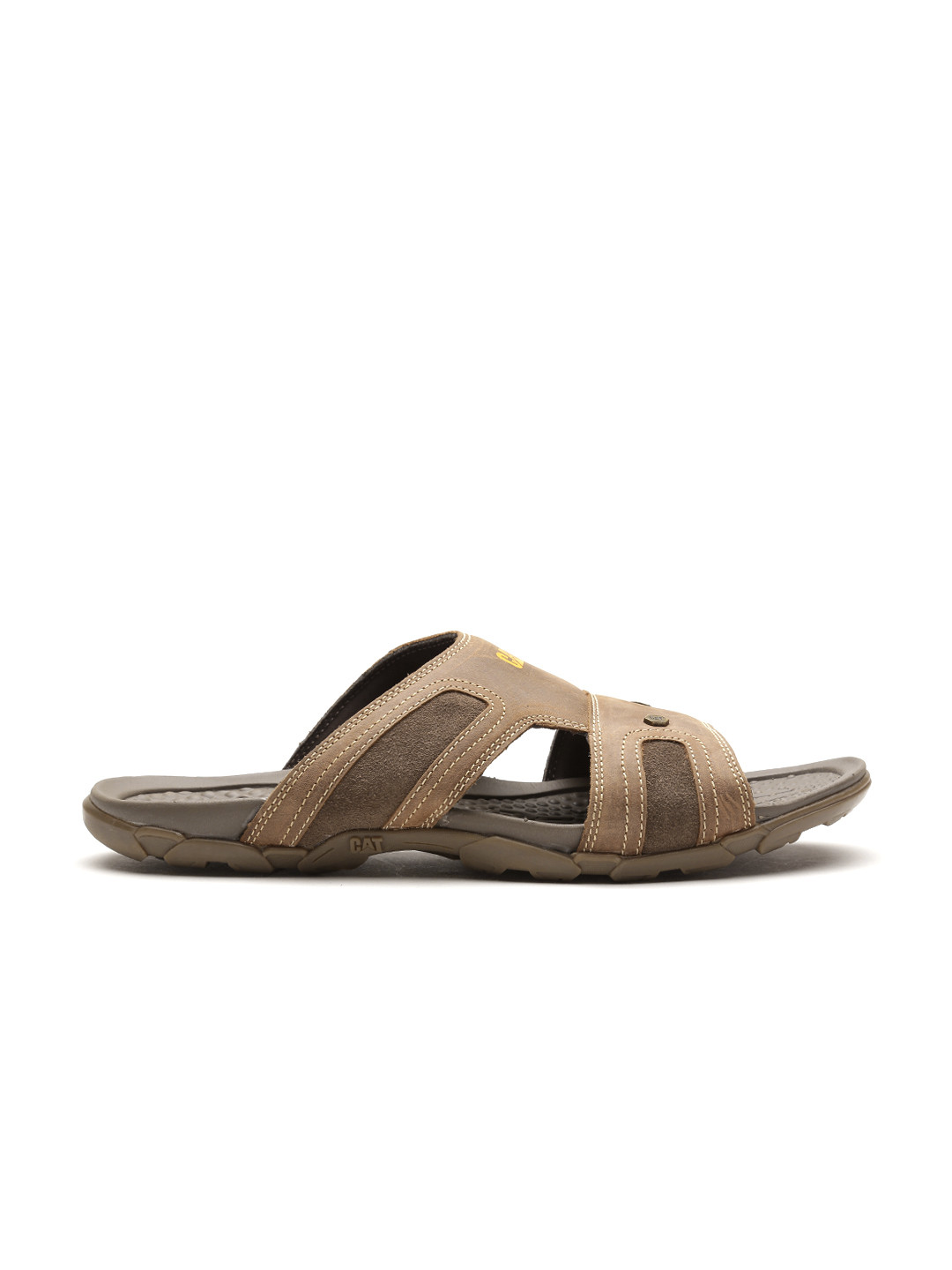 Buy CAT Men Brown Leather Sandals Sandals for Men 2071139 Myntra