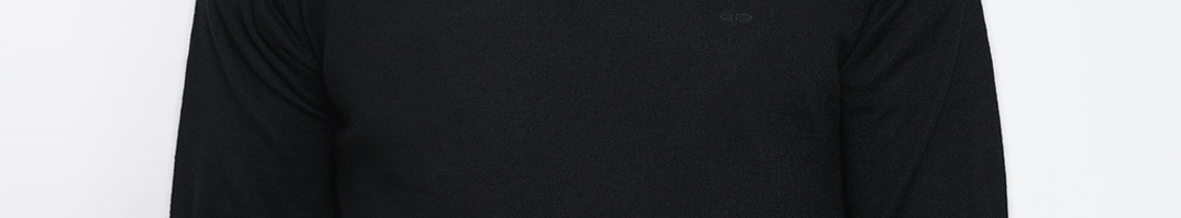 Buy ColorPlus Men Black Solid Sweater - Sweaters for Men 2071373 | Myntra