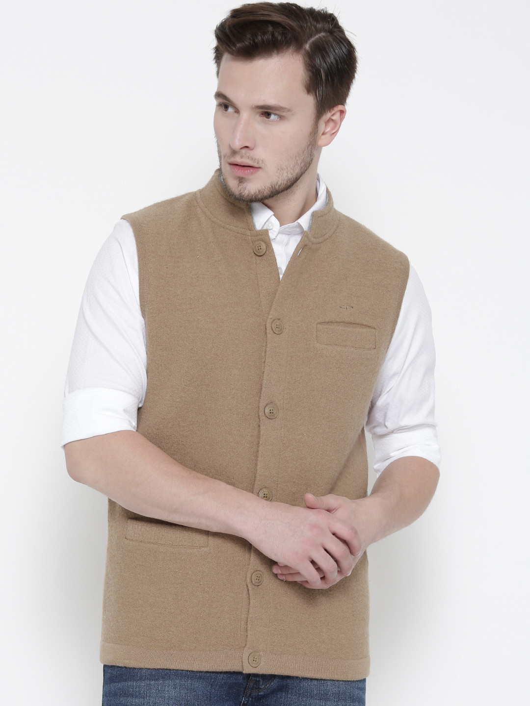 Grey colour nehru jacket clearance
