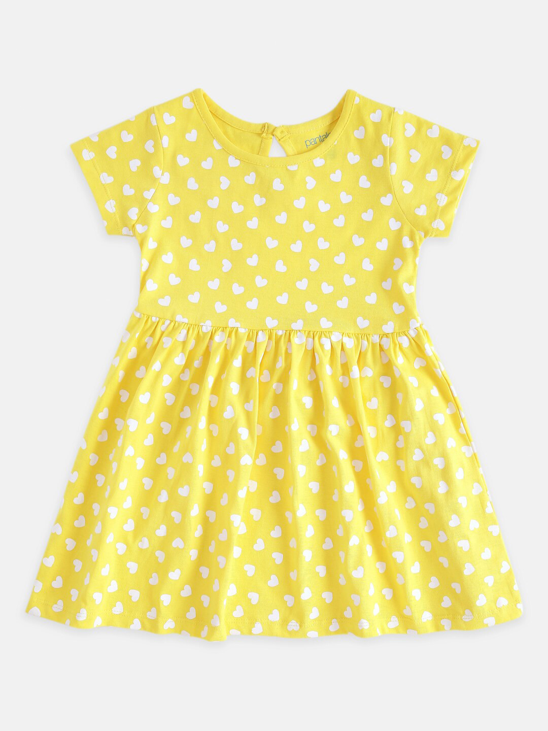 Buy Pantaloons Baby Yellow & White A Line Cotton Dress Dresses for