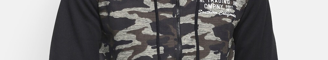 Buy American Crew Men Black Camouflage Sporty Jacket - Jackets for Men ...