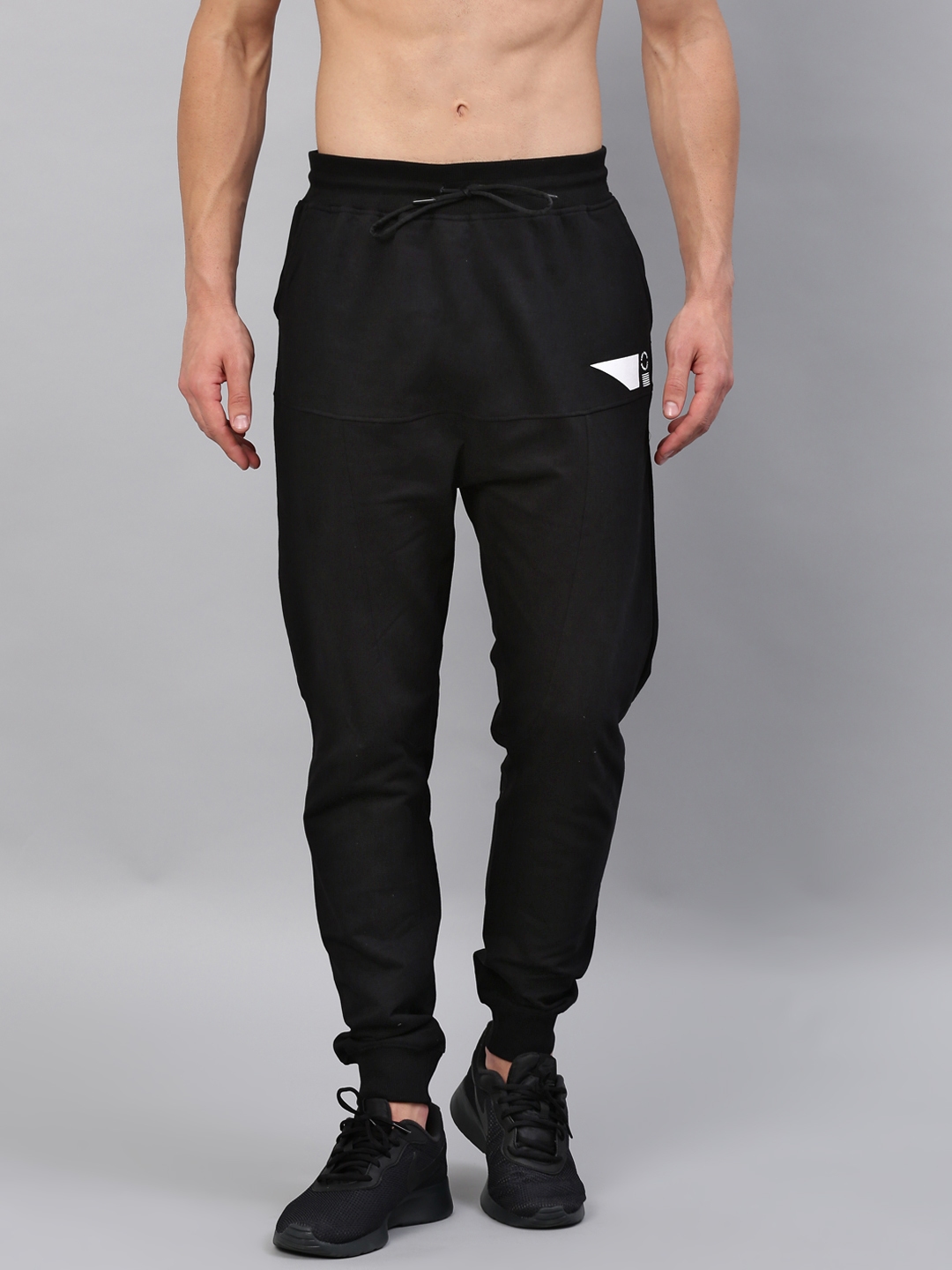 hrx black track pants