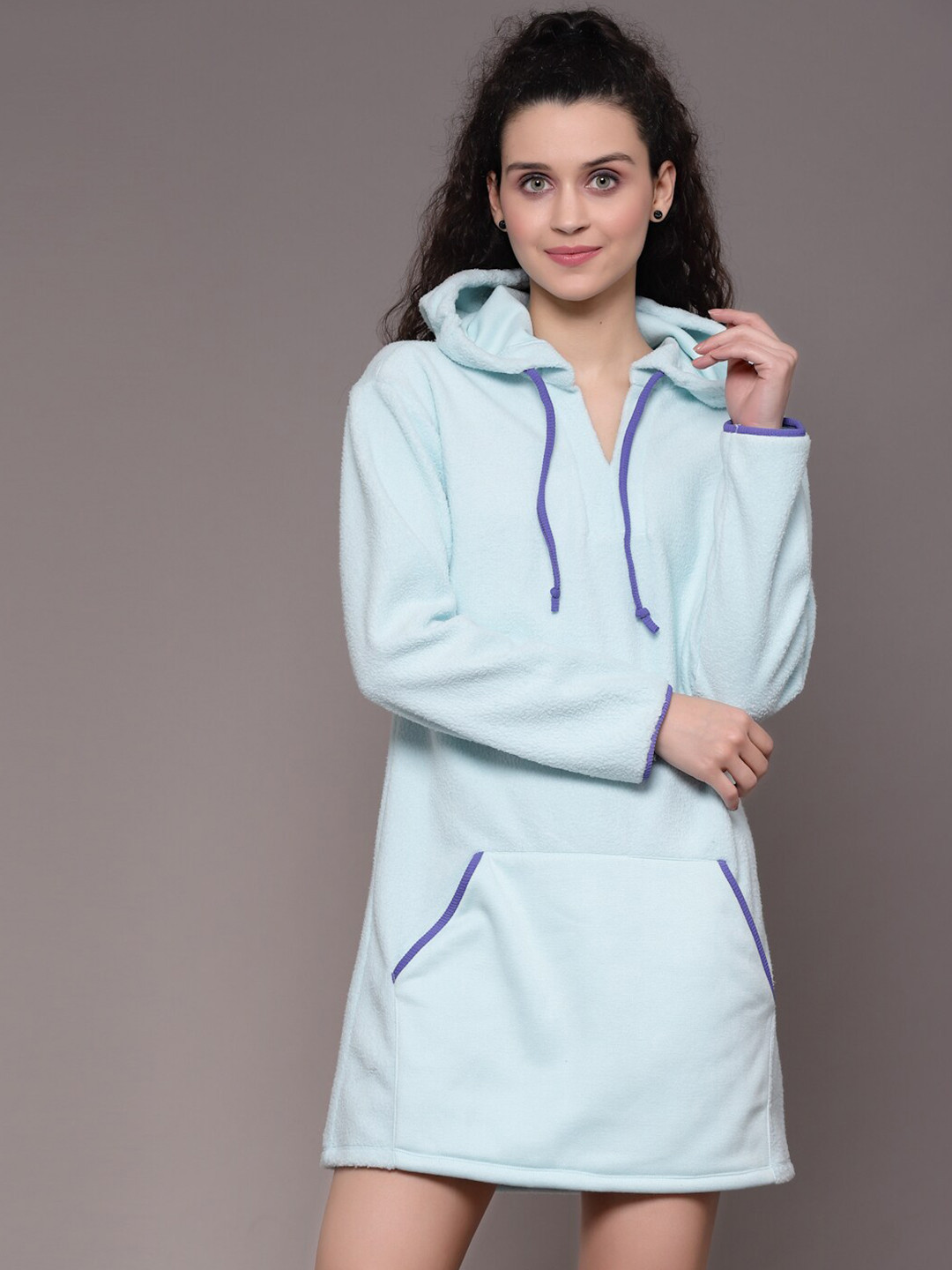 Buy KASSUALLY Long Sleeves Hooded Jumper Dress Dresses for Women 20732816 Myntra