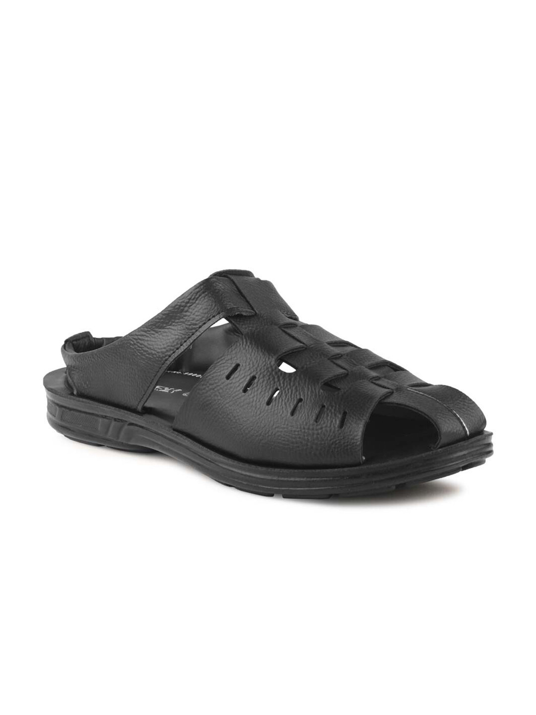 paragon max men's black sandals