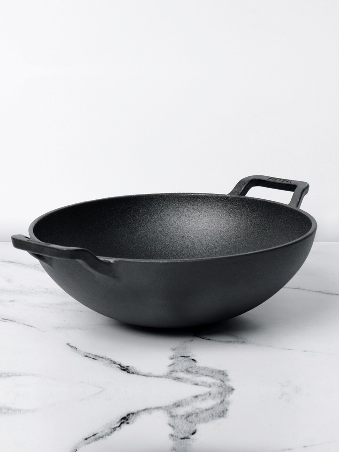 Buy MEYER Grey Deep Frying Cast Iron Kadai Without Lid Cookware Kadhai And Wok for Unisex