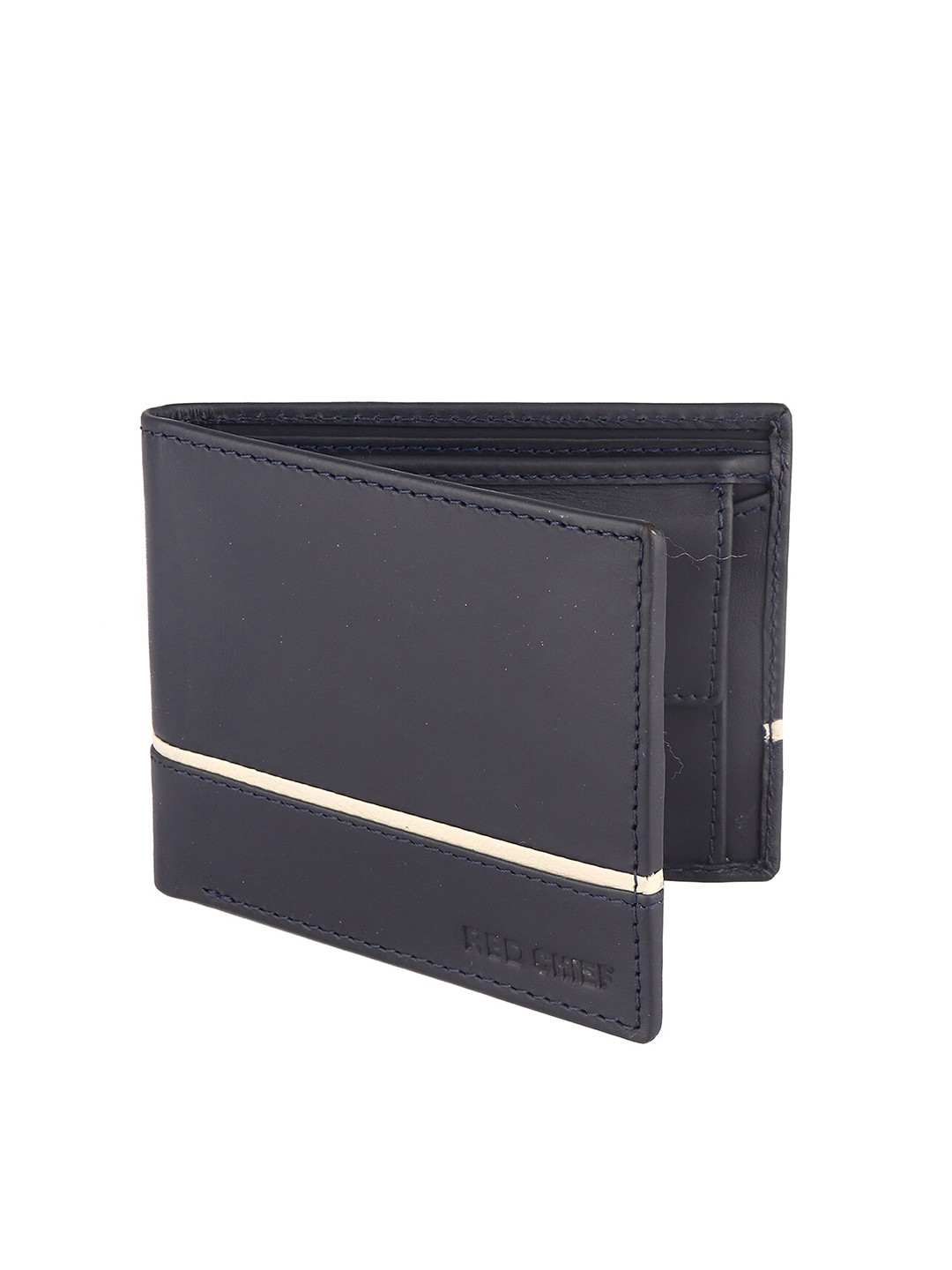 Buy Red Chief Men Blue Leather Two Fold Wallet Wallets for Men