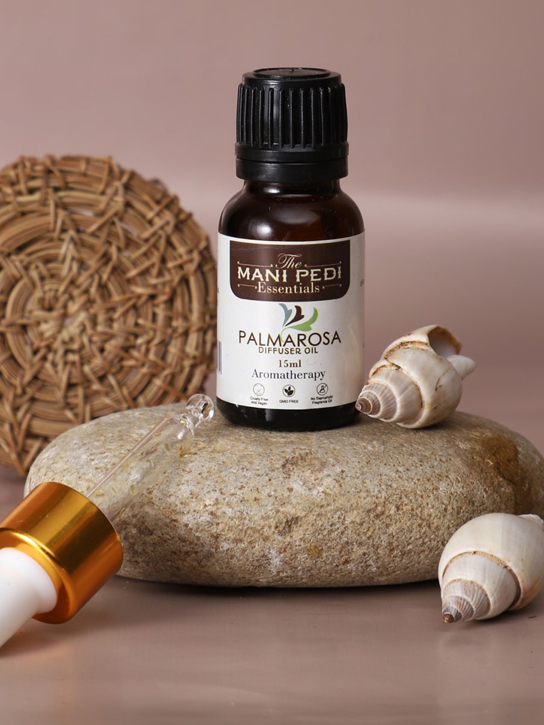 Buy The Mani Pedi Essentials Set Of 2 Brown Palmarosa And Orange Oil Diffusers 15 Ml Aroma Oil