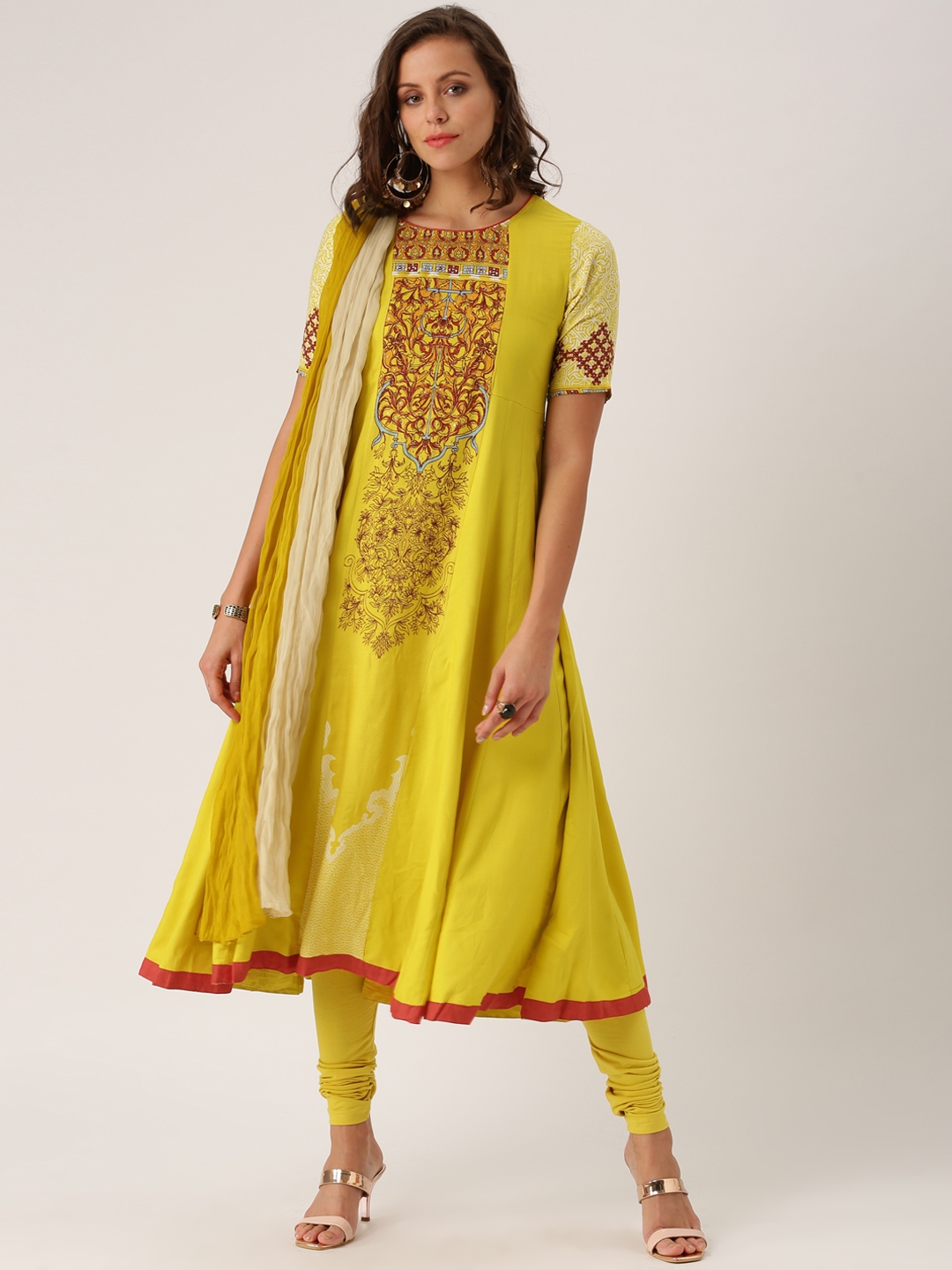 churidar dupatta designs
