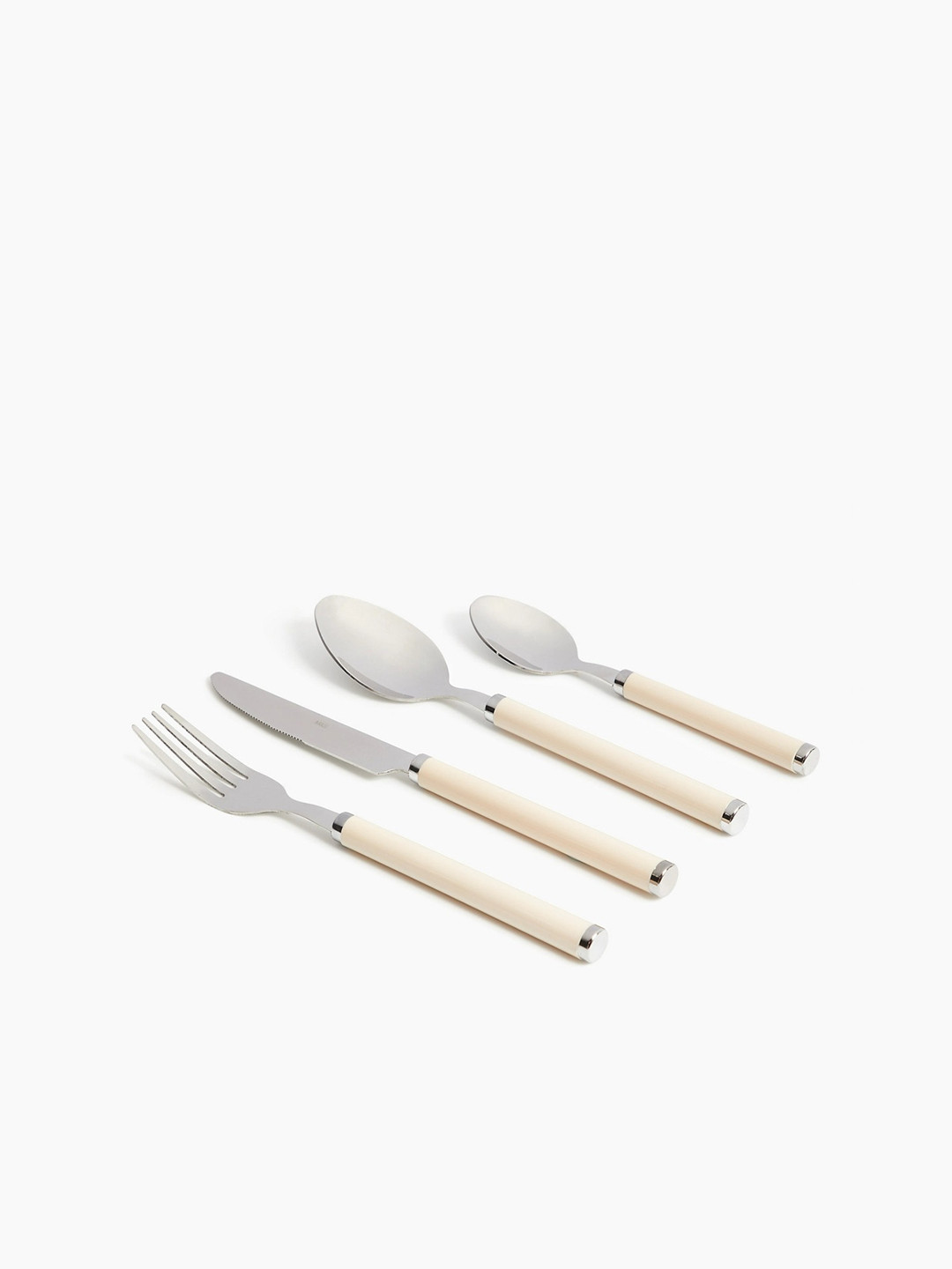 Buy Marks & Spencer Set Of 16 Cream Stainless Steel Cutlery Set