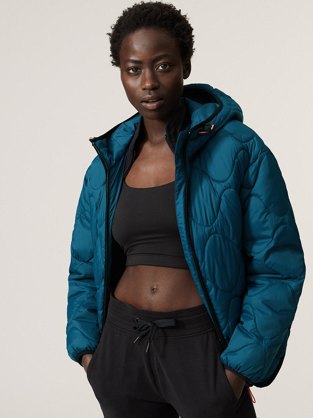 Buy Marks & Spencer Women Blue Lightweight Puffer Jacket Jackets for