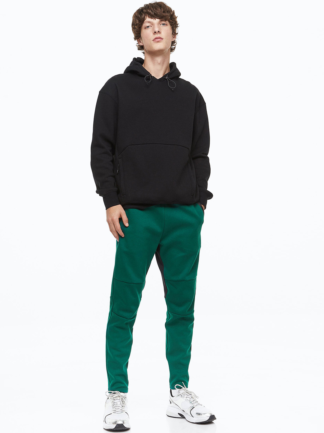 Buy H&M Men Green Sports Joggers In DryMove Trousers for Men 20750234 Myntra
