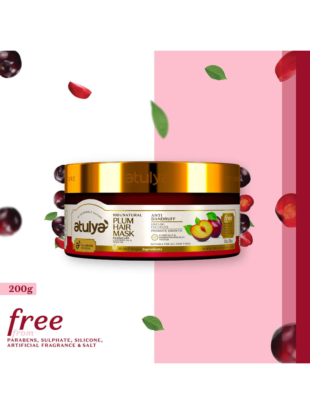 Buy Atulya Plum Hair Mask Hair Masks for Unisex 20754910 Myntra