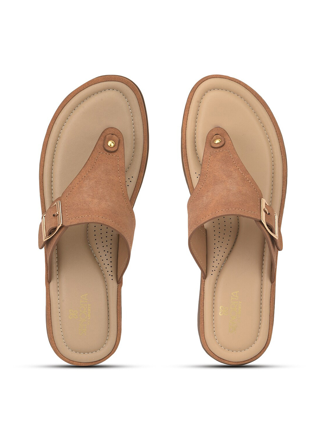 Buy Liberty Women Tan Thong Flip Flops Flip Flops for Women 20759646