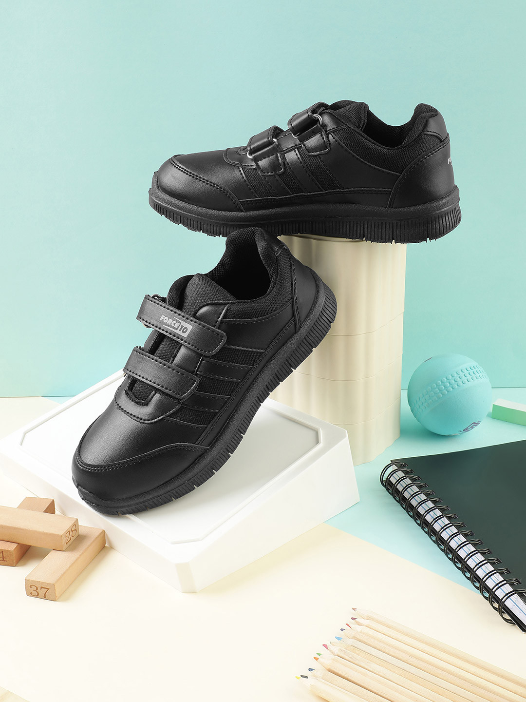 liberty force 10 school shoes black