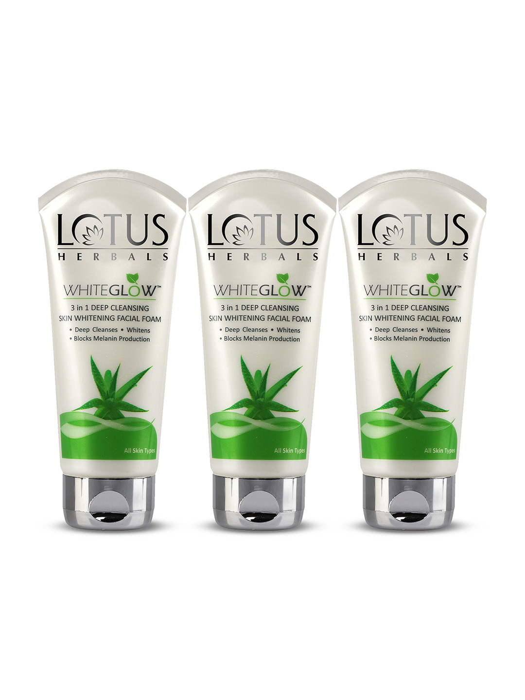 Buy Lotus Herbals Set Of 3 Whiteglow 3 In 1 Deep Cleaning Skin