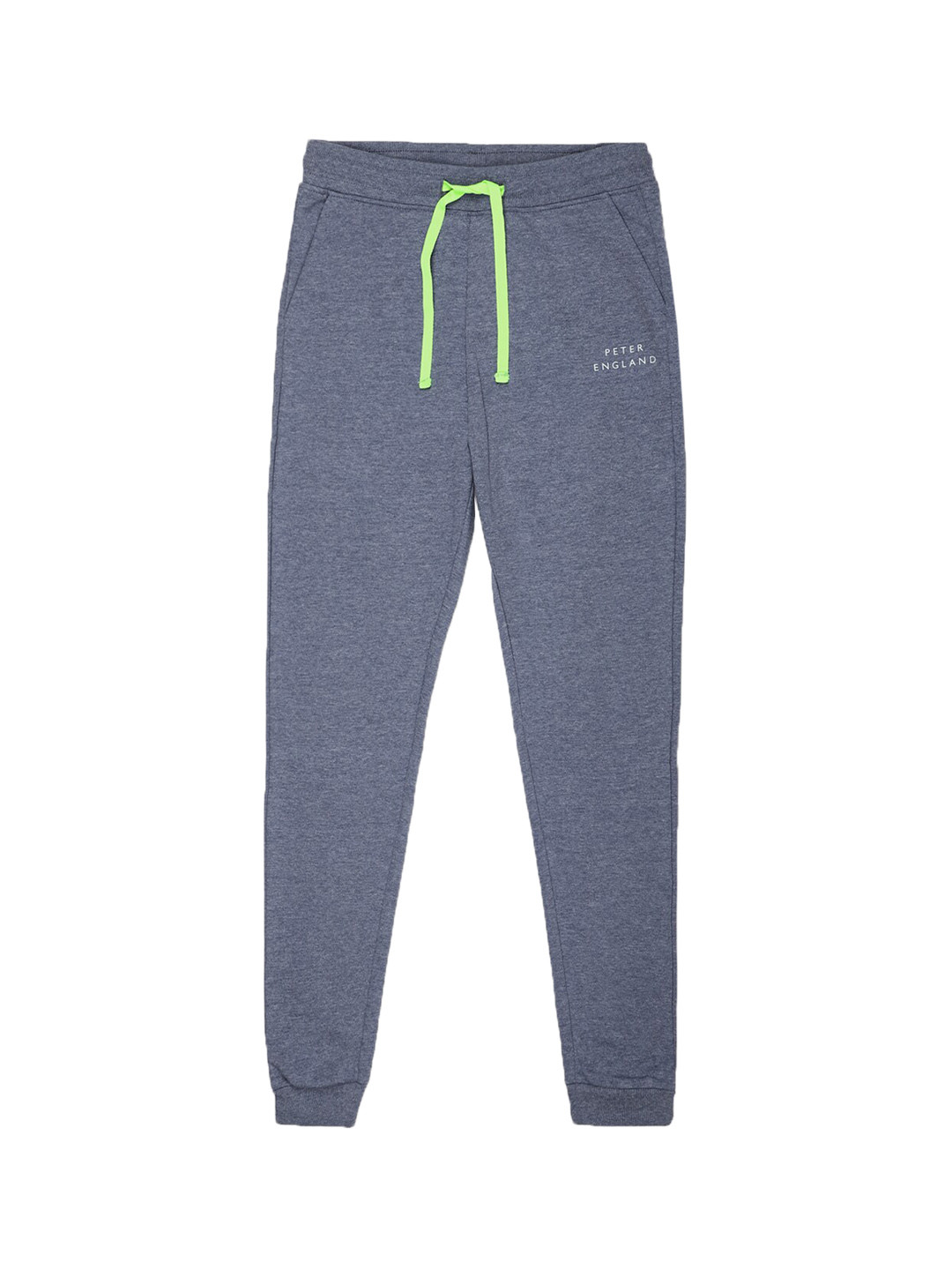 Buy Peter England Boys Blue Solid Joggers Track Pants for Boys