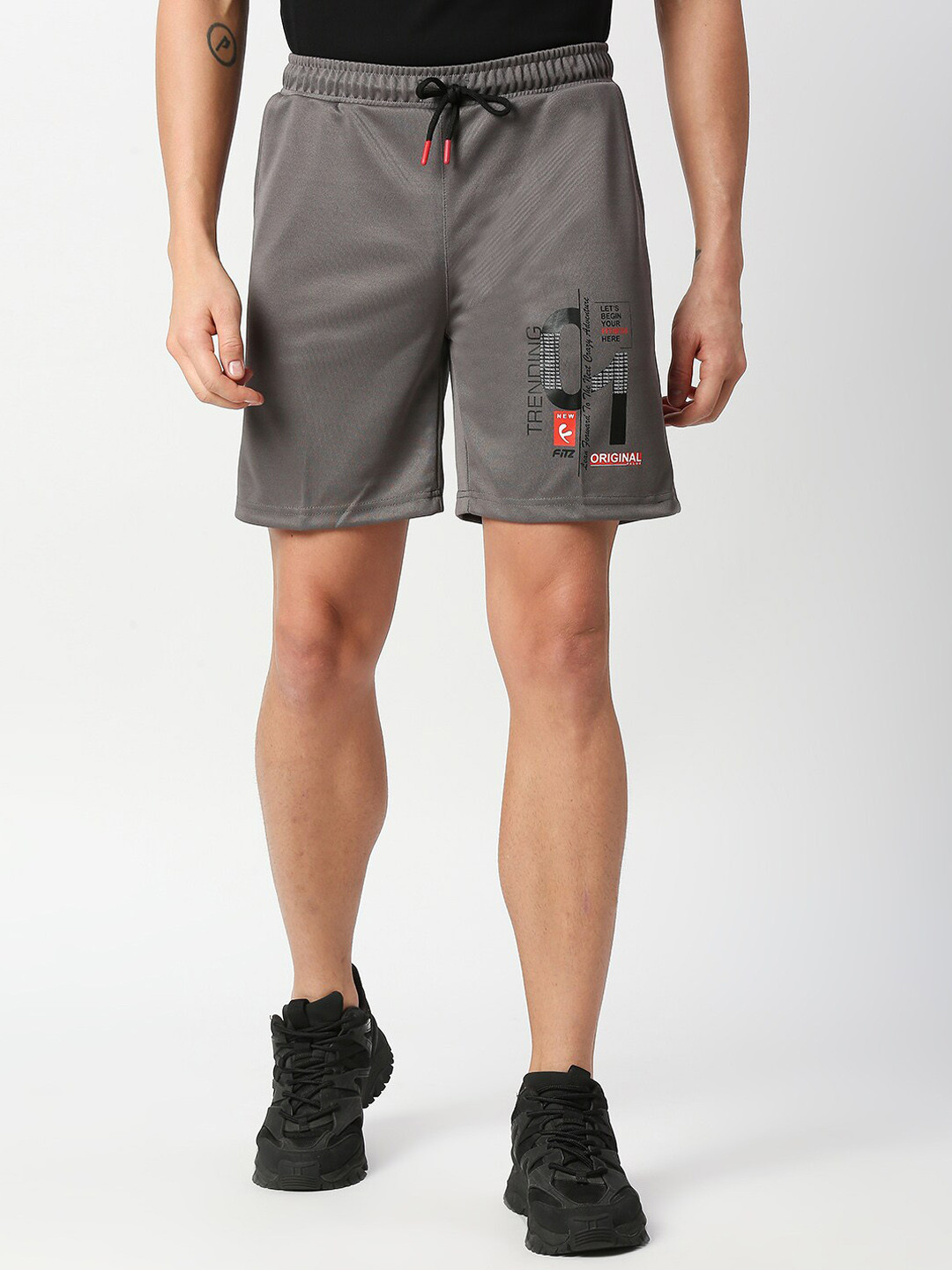 Buy FiTZ Men Grey Running Shorts Shorts for Men 20785158 Myntra
