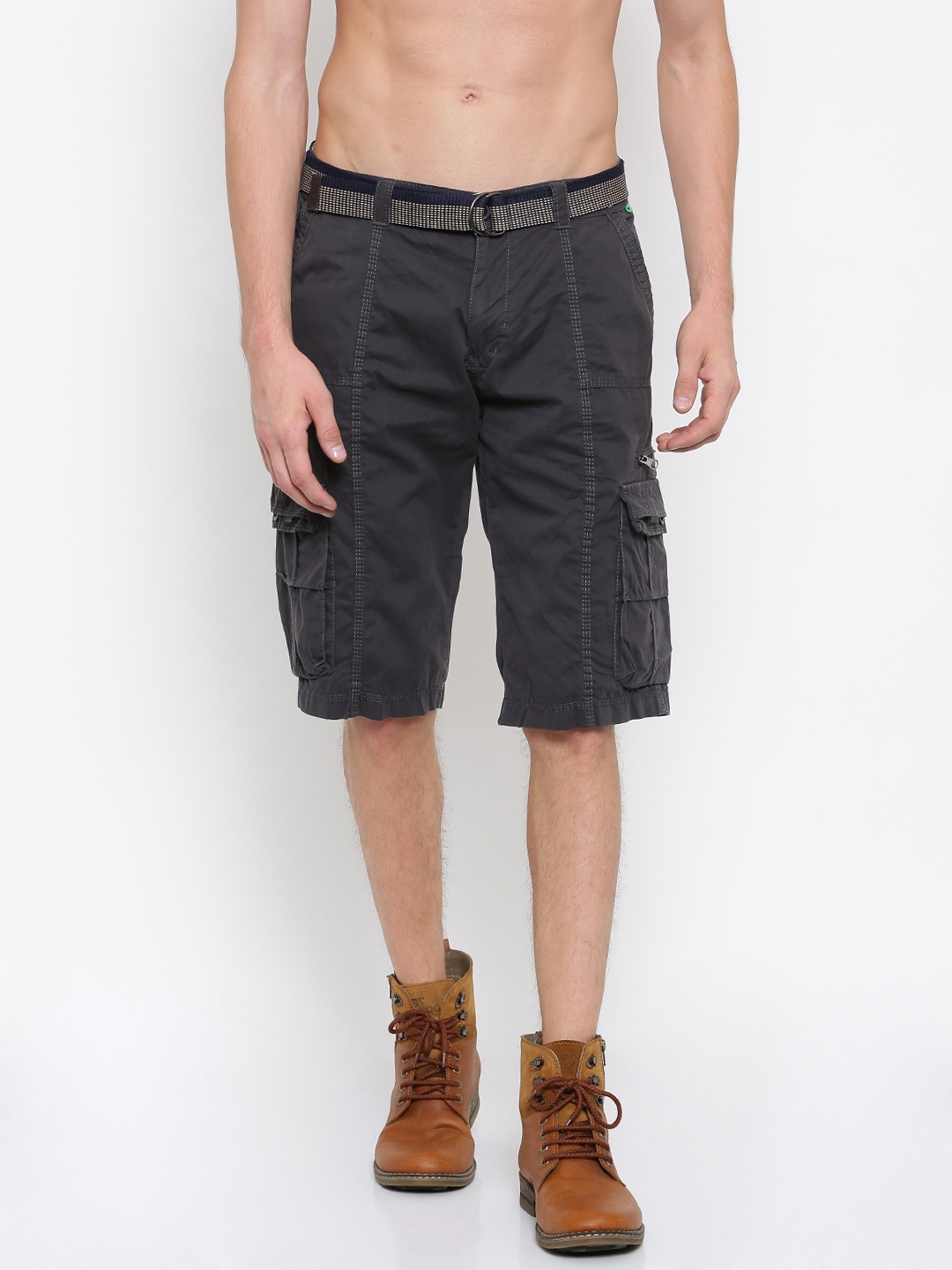 charcoal grey cargo shorts
