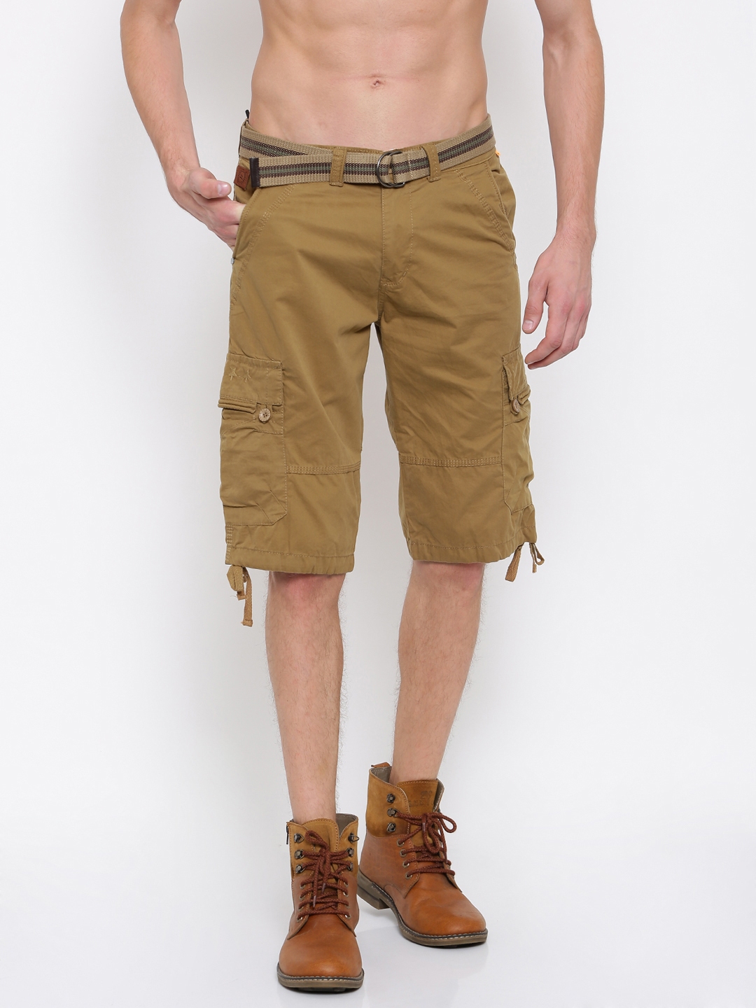 khaki shorts long