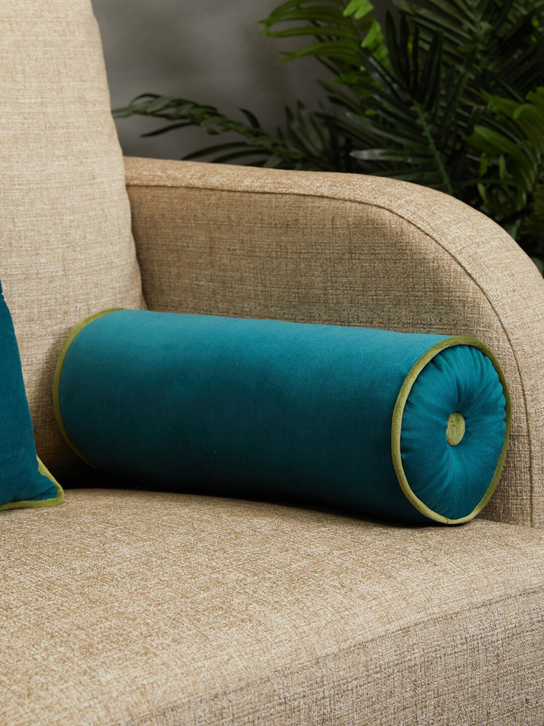 Buy HomeTown Teal Blue Solid Reversible Bolsters Bolsters for Unisex 20786602 Myntra