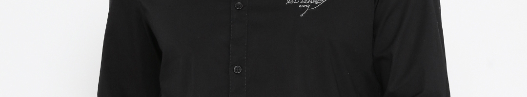 Buy Ed Hardy Men Black Solid Casual Shirt - Shirts for Men 2079295 | Myntra