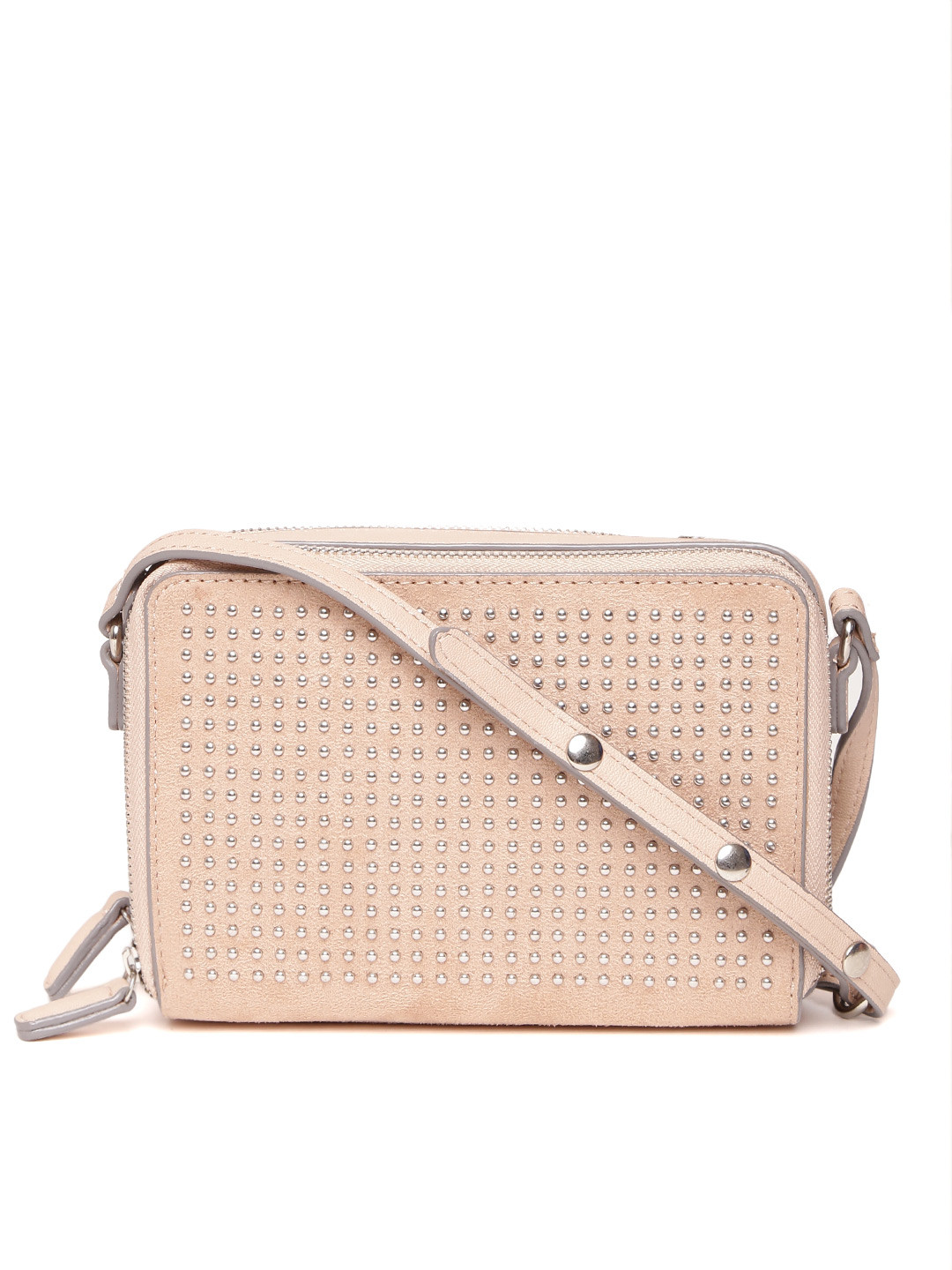 Buy Nine West Dusty Pink Embellished Sling Bag Handbags for Women