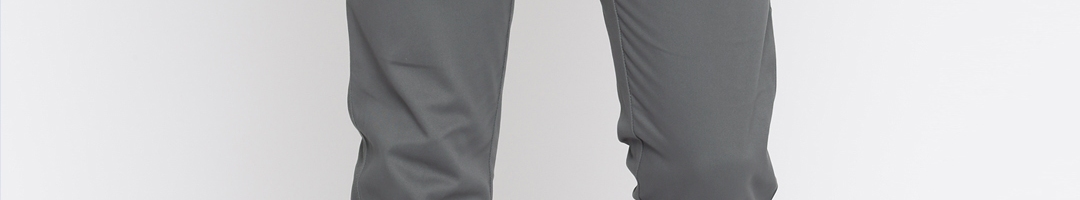 Buy Allen Solly Men Grey Smart Slim Fit Solid Chinos - Trousers for Men ...