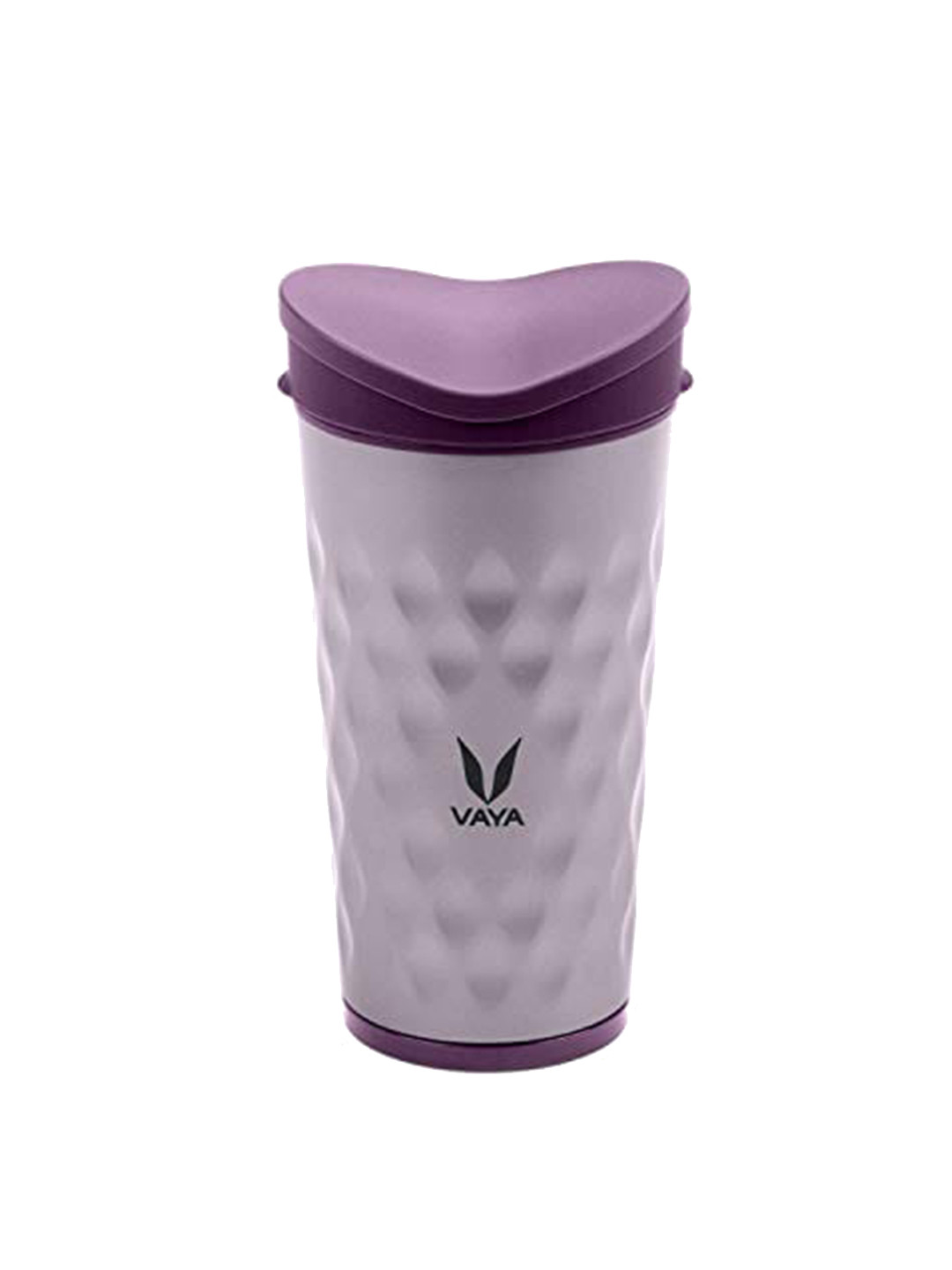 Buy Vaya Purple Textured Stainless Steel Water Bottle 350 Ml - Water ...