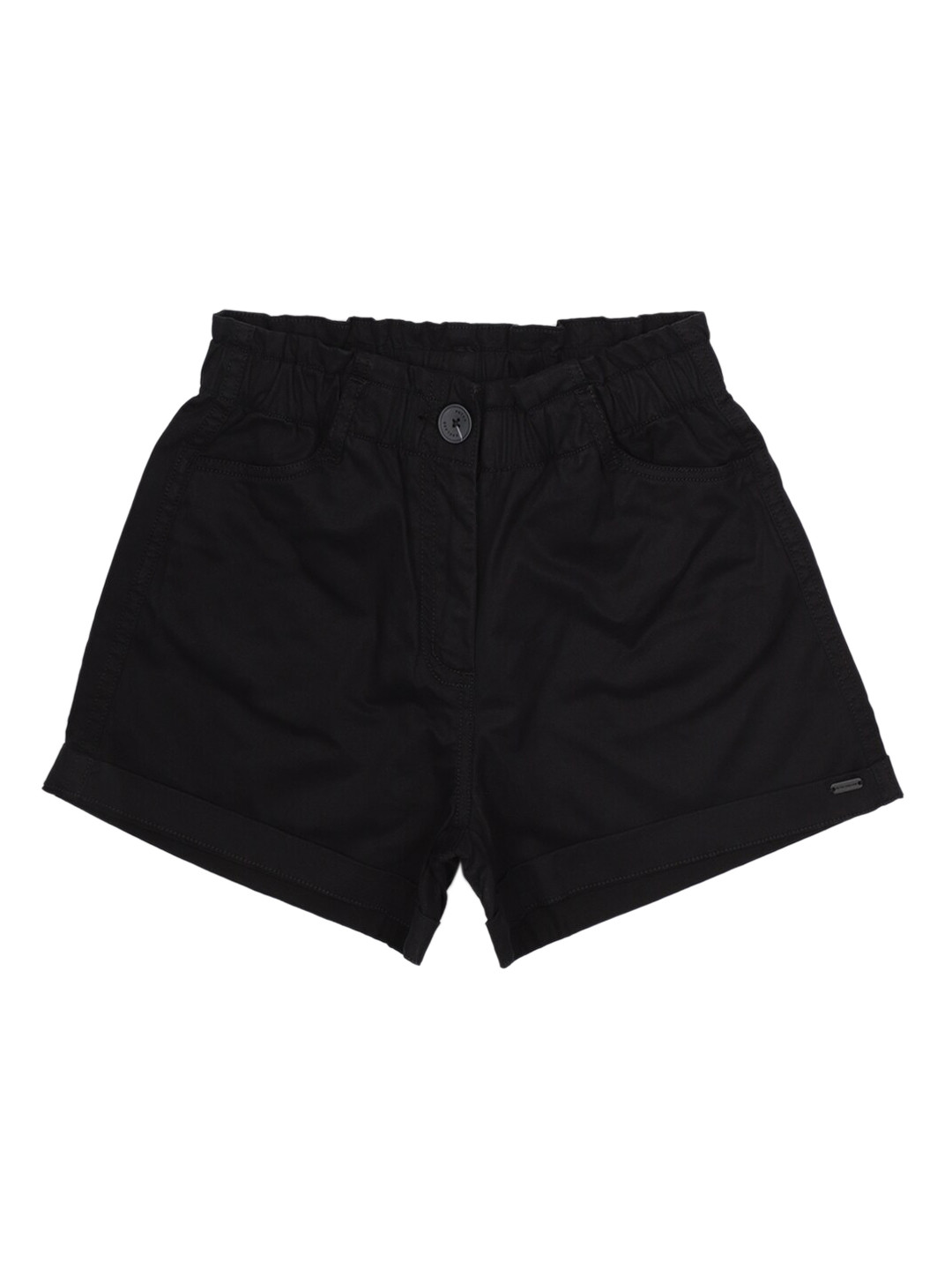 Buy Peter England Girls Black Cotton Shorts Shorts for Girls 20813672