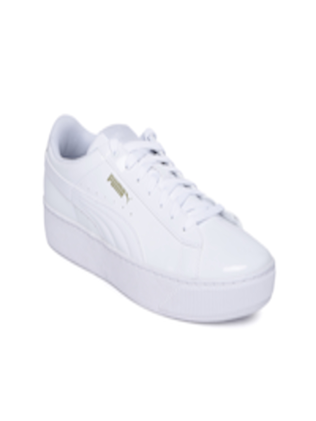 Buy Puma Women White Vikky Patent Platform Sneakers - Casual Shoes for ...