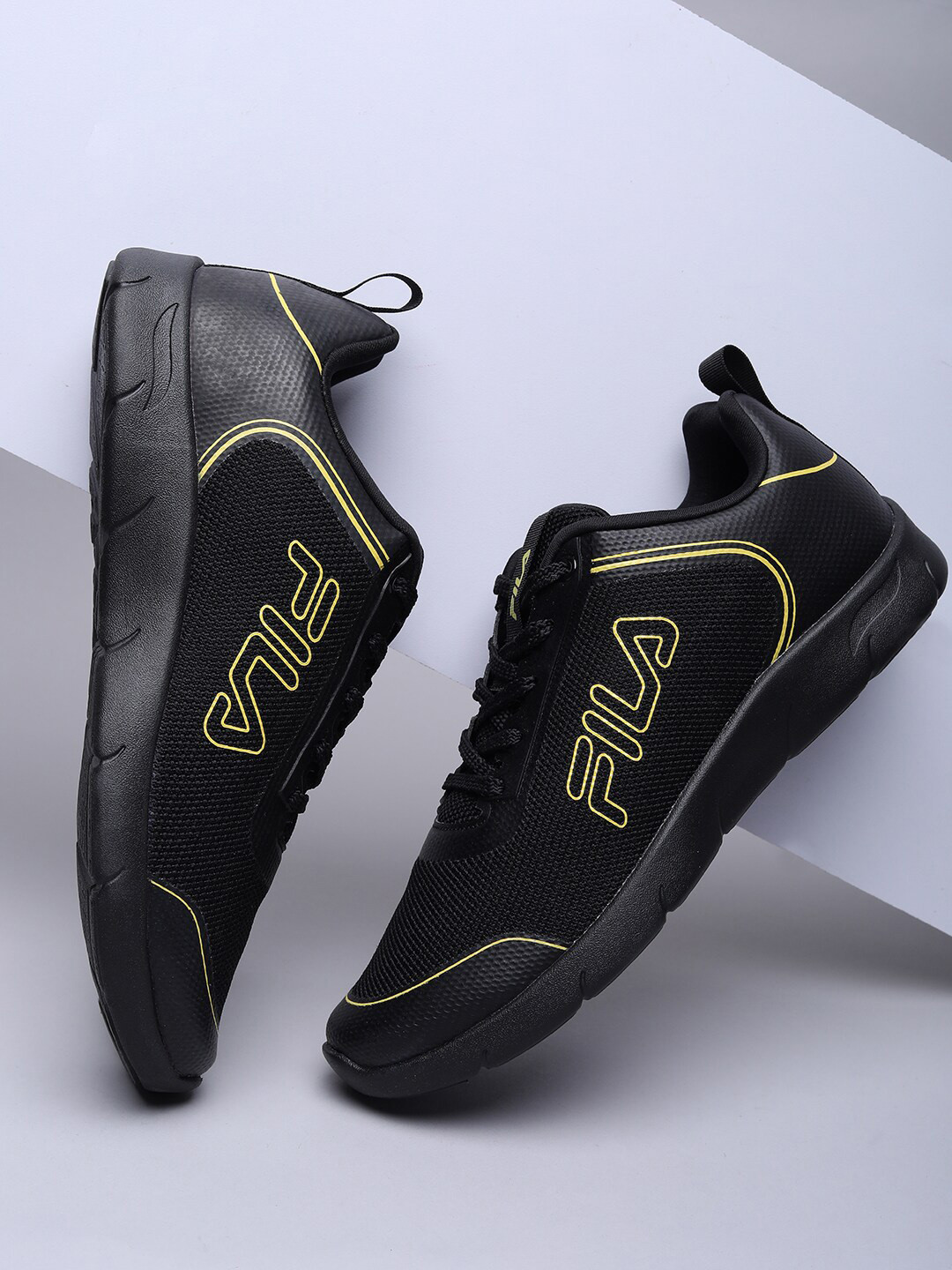 fila shoes women black
