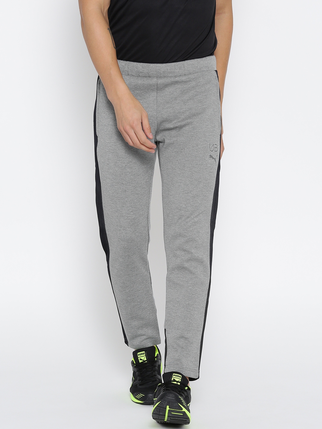 puma track pants grey