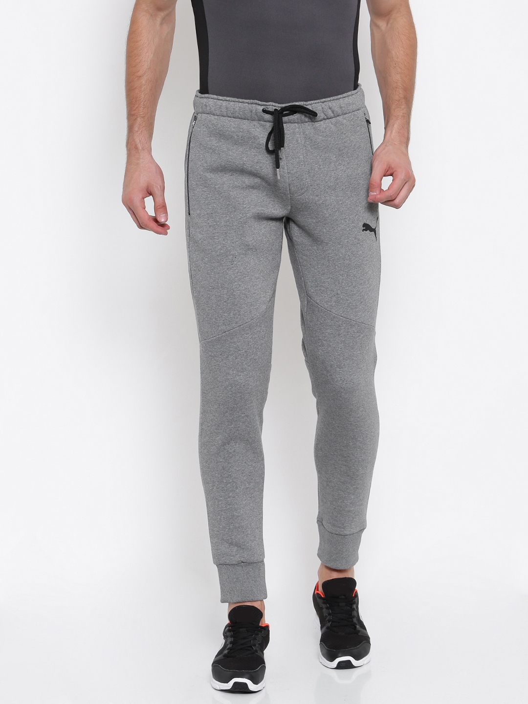 puma grey joggers womens