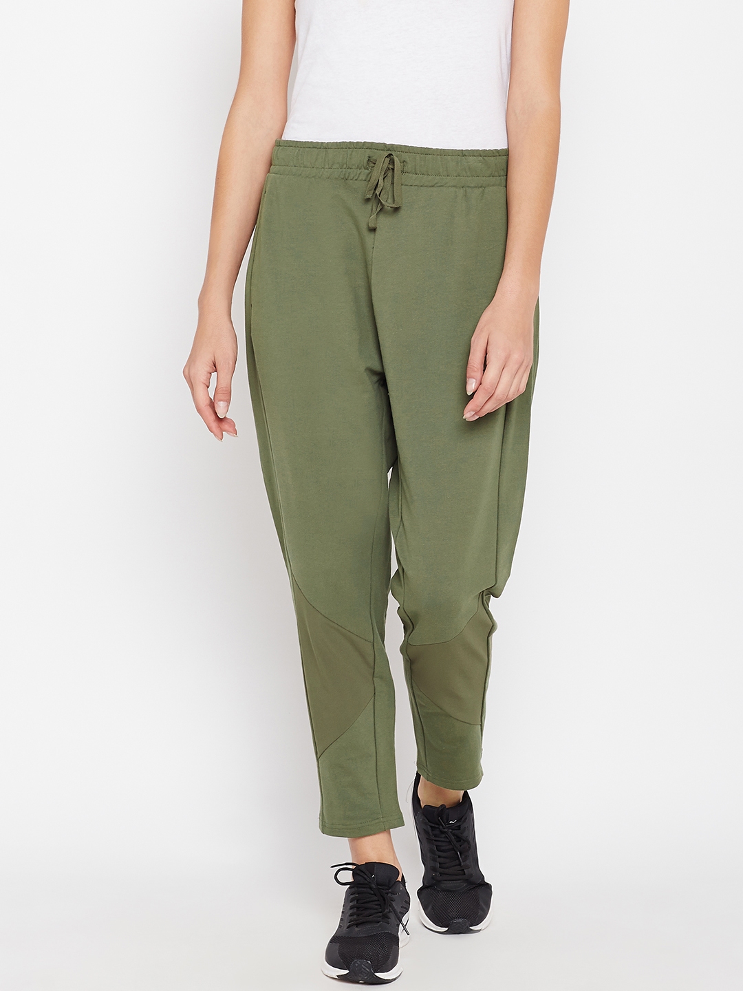 puma olive green track pants