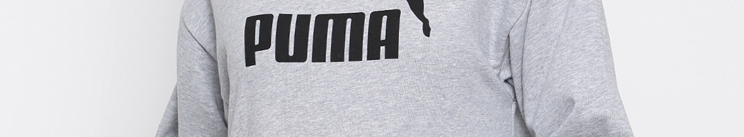 Buy Puma Women Grey Printed ESS No.1 Crew TR W Sweatshirt - Sweatshirts ...