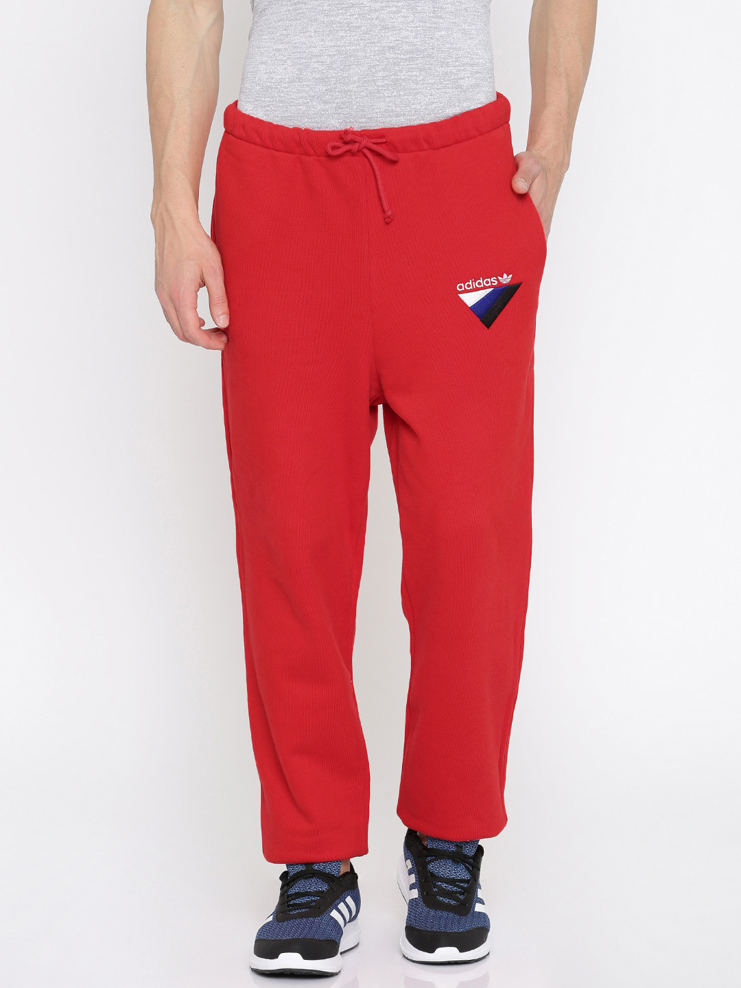 adidas originals red joggers