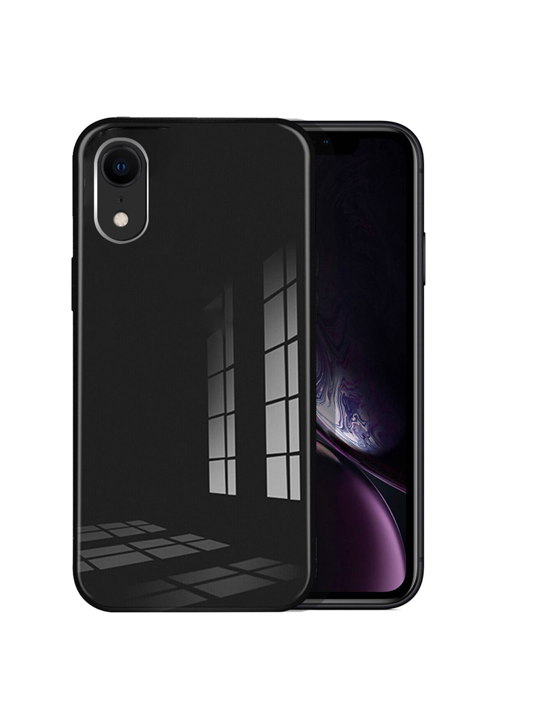 Buy Karwan Black Solid IPhone XR Phone Back Cover Mobile Accessories